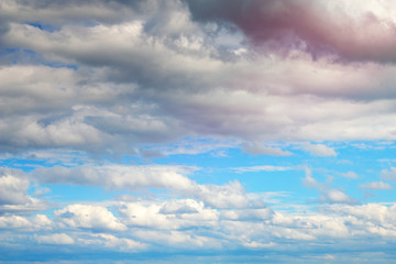 Obraz premium Dark clouds and blue sky before the rains 