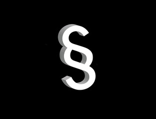 Justice and law symbol displayed on a futuristic interface - Technology and business concept