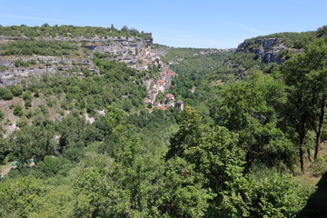 Ville de Rocamadour (Lot, Vallée de la Dordogne, Parc Naturel Régional des Causses du Quercy)