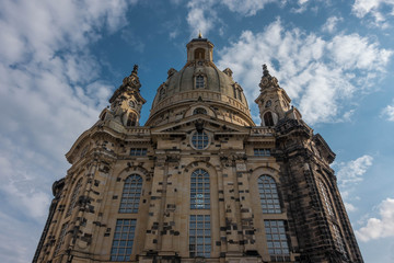 Fototapeta premium Dresden Frauenkirche in city Dresden against sky