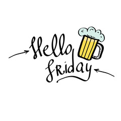 happy friday vector background.