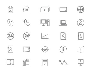 Line Icons For Business