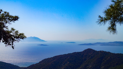 Blick über das Meer Rhodos Grichenland