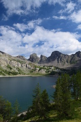 Lac d'Allos dans le parc national du Mercantour