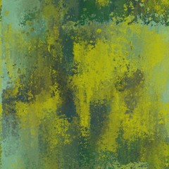 Grunge abstract yellow and green texture background.