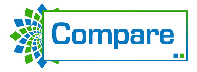 Compare Green Blue Circular Bar 