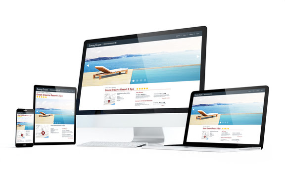 mobility devices hotel and spa website responsive design