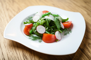 fresh salad on a plate