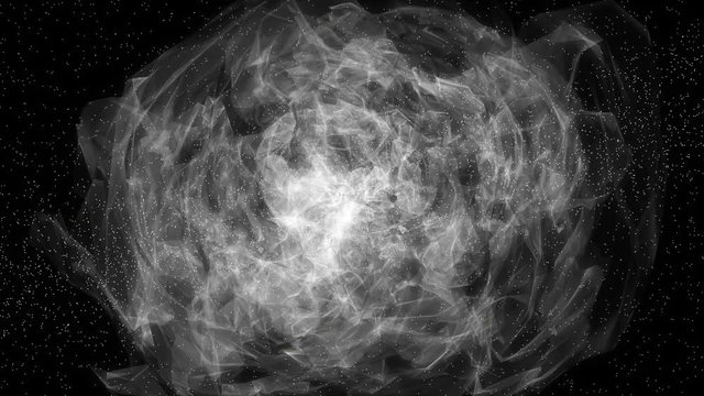CG animation of the universe. It is an image of a galaxy.