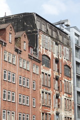 Verfallenes Speichergebäude, Hamburg