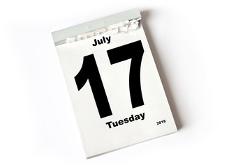 17. July 2018