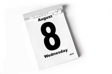 8. August 2018