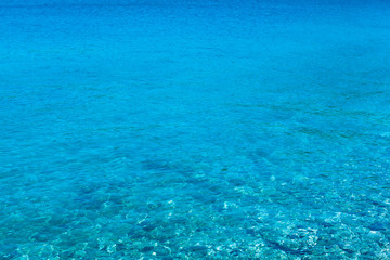 Fototapeta na wymiar A seashore in Kornati islands, National park in Croatia, Adriatic sea:SIBENIK,CROATIA,May 28,2017