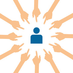 Viele Hände zeigen auf - Avatar