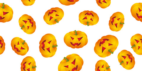 Halloween background with pumpkins