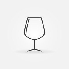 Wine glass simple icon
