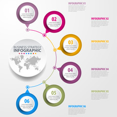 Business Infographics design template illustration