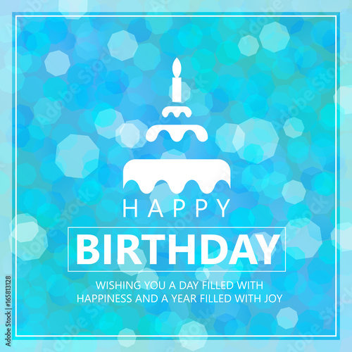 Sky Blue Birthday Background