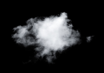 clouds on black background