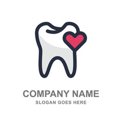 Tooth Care Dental Dentist Vector Icon Business Template Company