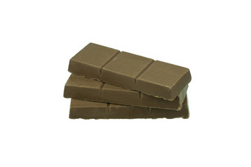 chocolate bar isolated on white