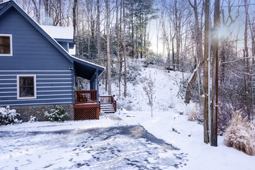 Cozy Cabin in the Winter