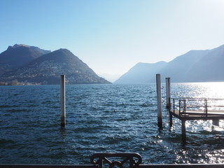 Berglandschaft mit See