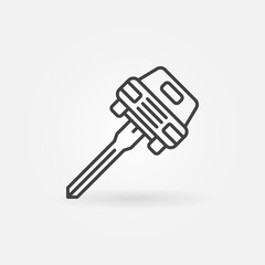 Car key concept icon