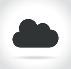 cloud icon on white background