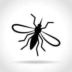 mosquito icon on white background