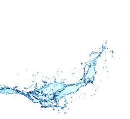 water splash isolated on white background