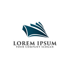 Creative Ship Concept Logo Design Template
