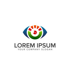 eye logo design concept template