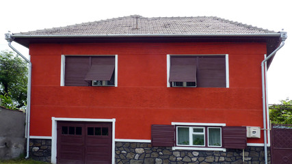 Rotes Haus in Sibiu Hermannstadt in Rumänien