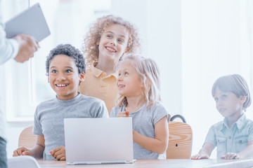 Happy children play well
