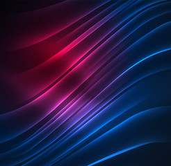 Glowing futuristic lines