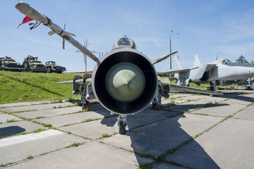Jet aircraft on a sunny day