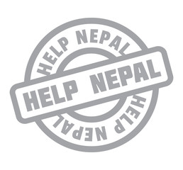 Help Nepal rubber stamp. Grunge design with dust scratches. Effects can be easily removed for a clean, crisp look. Color is easily changed.