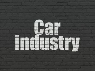 Obraz premium Industry concept: Car Industry on wall background