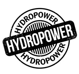 Hydropower rubber stamp. Grunge design with dust scratches. Effects can be easily removed for a clean, crisp look. Color is easily changed.