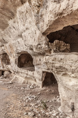 Atmosphere of the medieval East. The cave city of Chufut-Kale, Crimea