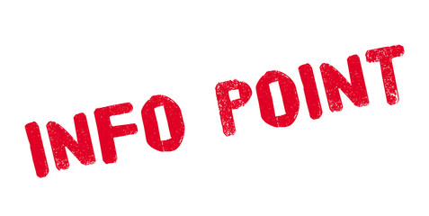 Info Point rubber stamp. Grunge design with dust scratches. Effects can be easily removed for a clean, crisp look. Color is easily changed.