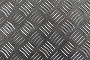 Metallic silver list with rhombuses.