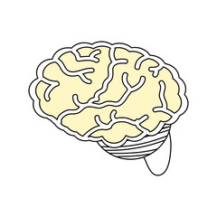 Human brain symbol