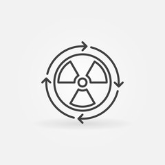 Nuclear power concept icon