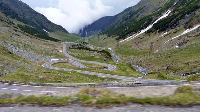 Transfagarasan in den Karpaten in Rum&auml;nien
