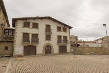 The town of Obanos in Navarre, Spain