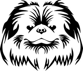 Pekingese - stylized illustration
