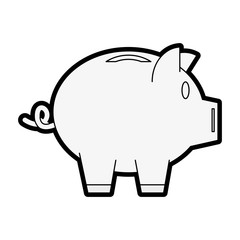 piggy bank vector illustration