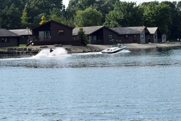 water skiing